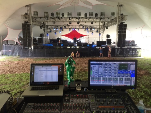 FOH at Wakarusa's 2014 Outpost Tent